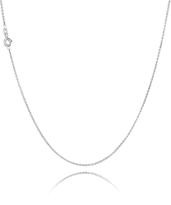 BNH ANKER FACET SØLV HALSKÆDE 1,30 BRED OG 42 CM - SA04042F