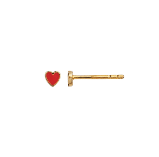 STINE A LOVE HEART ØRERING RØD -1181-02-RED