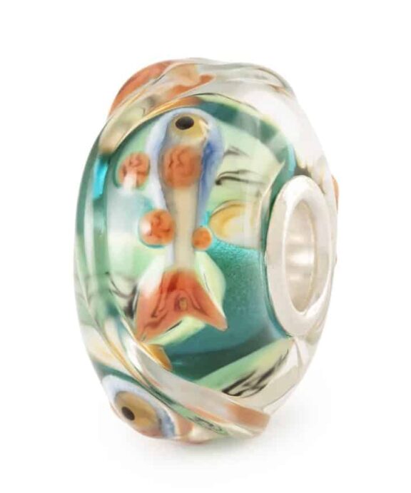 TROLLBEADS DANSENDE FISK GLASKUGLE - TGLBE-20449