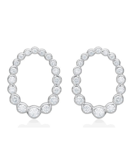 MADS Z AURORAS KISS SØLV ØRERINGE MED TOPASER - 2116116