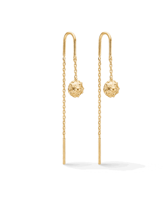 STUDIO Z URCHIN ELEGANCE SØLV FORGYLDT ØRERINGE - 7200915