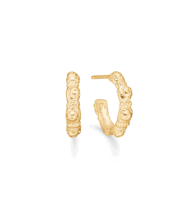 STUDIO Z URCHIN ELEGANCE SØLV FORGYLDT ØRERINGEN - 7210916