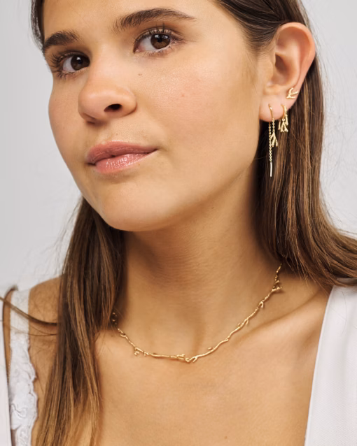 STUDIO Z REEF ESSENCE SØLV FORGYLDT HALSKÆDE - 7220921 - Billede 2