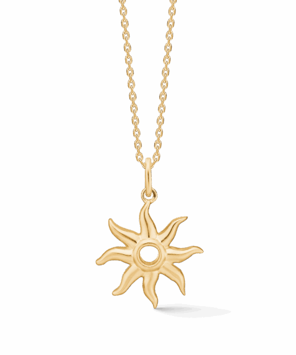 STUDIO Z OCEAN AURA SØLV FORGYLDT HALSKÆDE - 7220923