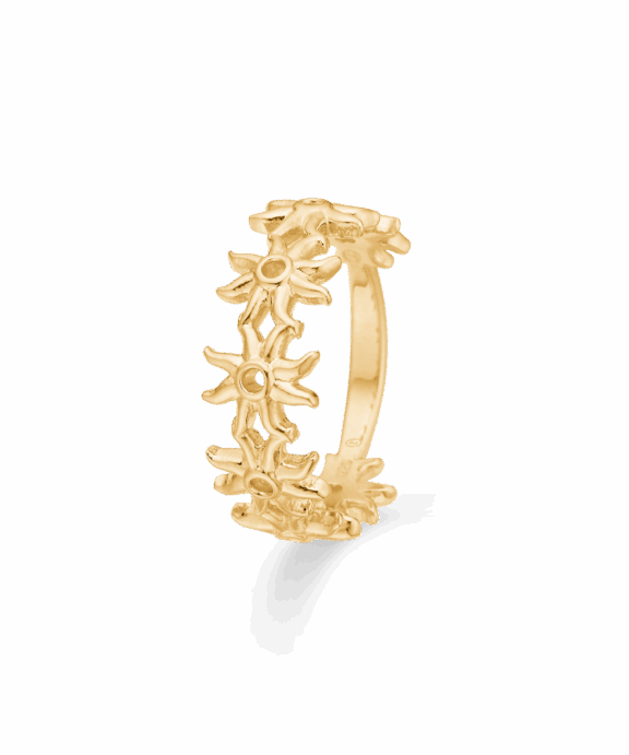 STUDIO Z OCEAN AURA SØLV FORGYLDT RING - 7240924