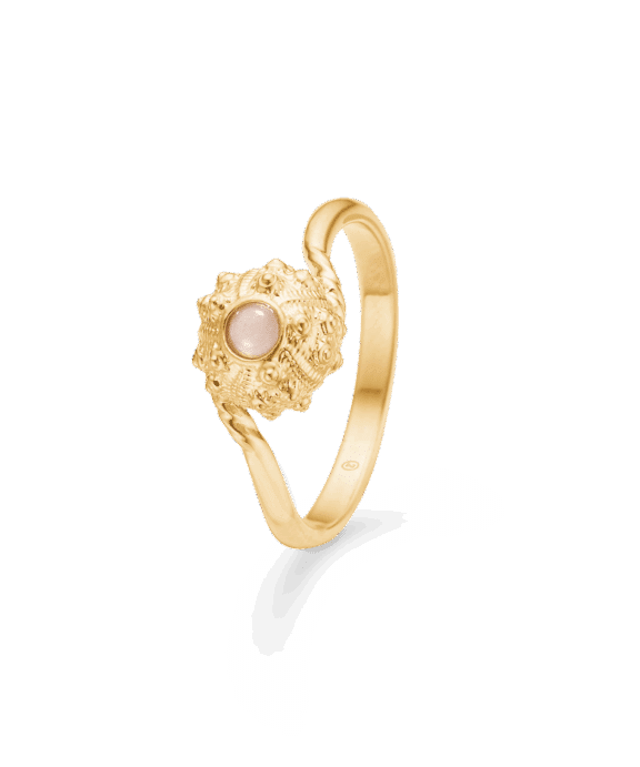 STUDIO Z URCHIN ELEGANCE SØLV FORGYLDT RING - 7247919