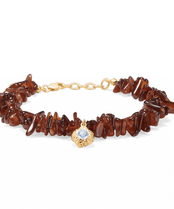 STUDIO Z WILD CLIFF SØLV FORGYLDT ARMBÅND MED ZIRKON - 7256896