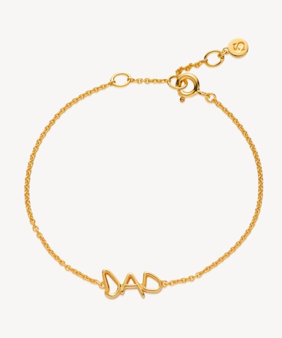 SISTIE FAM DAD ARMBÅND I FORGYLDT SØLV - Z3067GS