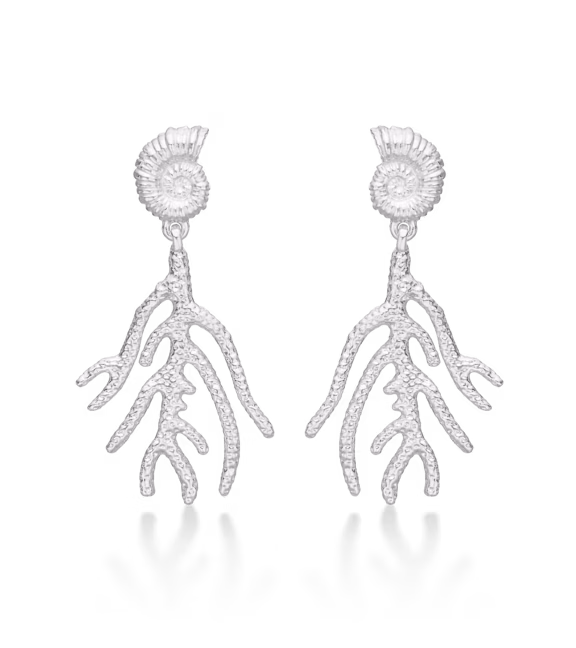 STUDIO Z SEASHELL SECRETS SØLV ØRERINGE - 7110905