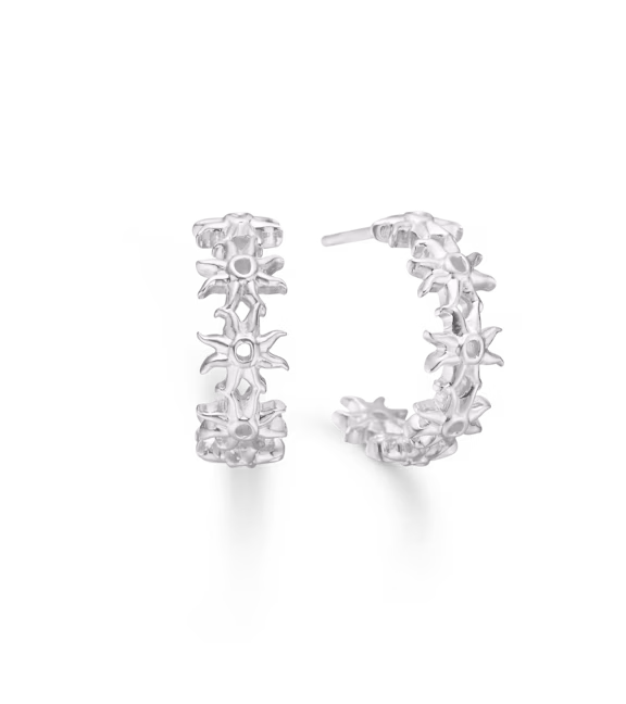 STUDIO Z OCEAN AURA SØLV ØRERINGE MED SOL - 7110926