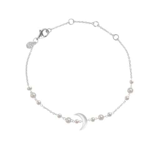 BYBIEHL SUMMER MOON ARMBÅND SØLV MED PERLER - 2-5203WP-R