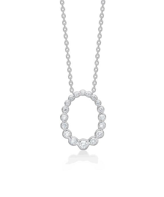 MADS Z AURORA´S KISS HALSKÆDE MED HVIDE TOPASER - 2126115