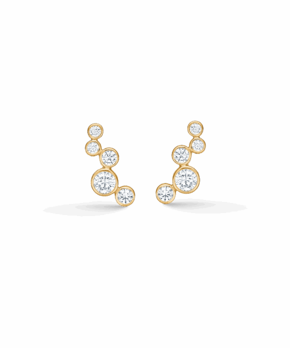 MADS Z LUCY ØRERINGE 8 KARAT GULD MED STEN - 3317034