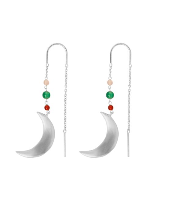 BYBIEHL SUMMER MOON ØRERINGE FORGYLDT SØLV MED - 4-5302M-R