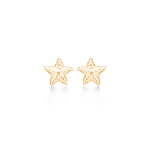 STUDIO Z STARFISH LUSTRE SØLV FORGYLDT ØRERINGE PÅ STIK - 7210902