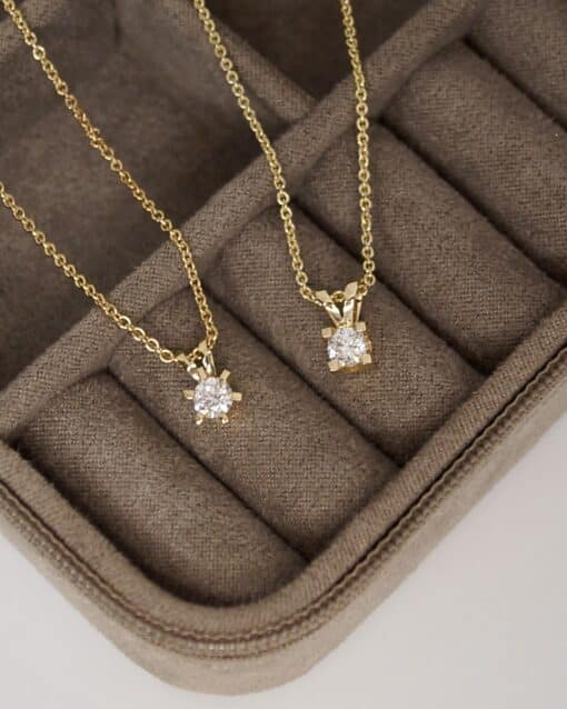 CHRISTOFFERSEN JEWELLERY CARLA VEDHÆNG 14 KARAT GULD MED BRILLANT 0,38 CARAT – 4000171 - Image 2