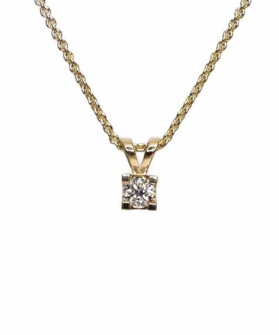 CHRISTOFFERSEN JEWELLERY EVA VEDHÆNG 14 KARAT GULD MED BRILLANT 0,38 CARAT – 4000516