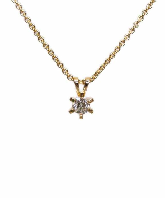 CHRISTOFFERSEN JEWELLERY CARLA VEDHÆNG 14 KARAT GULD MED BRILLANT 0,38 CARAT – 4000171