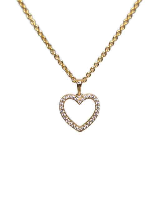 CHRISTOFFERSEN JEWELLERY HJERTE VEDHÆNG 8 KARAT GULD MED ZIRKONIA – 4500204-3