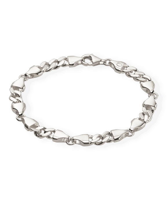 CAMILLE BRINCH MEDIUM CB BRACELET SØLV ARMBÅND 17 CM - MCBA-17