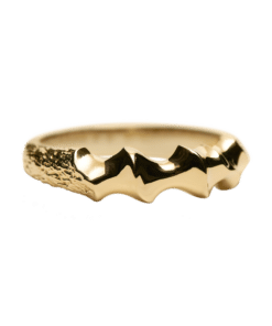 CAMILLE BRINCH SMALL PHOENIX FLAMES RING SØLV FORGYLDT - SPFLR-FG