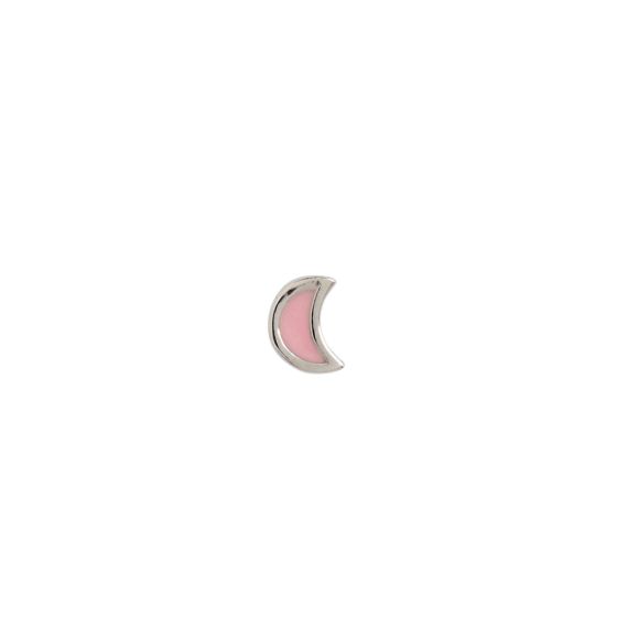 STINE A LOVE MOON ØRERING SØLV - 1384-00-LIGHT PINK