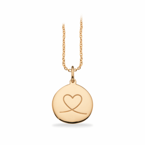 SCROUPLES AMULET HJERTE VEDHÆNG 8 KARAT GULD - 211343