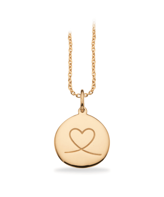 SCROUPLES AMULET HJERTE VEDHÆNG 8 KARAT GULD - 211343