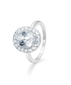 MADS Z CELESTIAL BY MEDINA RING I SØLV MED MED HVID TOPAS - 3146901