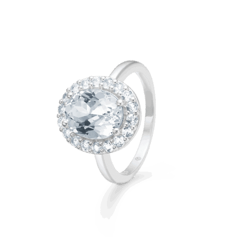 MADS Z CELESTIAL BY MEDINA RING I SØLV MED MED HVID TOPAS - 3146901