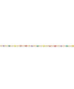 SCROUPLES ARMBÅND MULTICOLOR EMALJE FORGYLDT SØLV 17+2 CM - 39392A,M