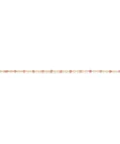 SCROUPLES ARMBÅND FORGYLDT SØLV MED ROSA EMALJE 17+2 CM - 39402A,M