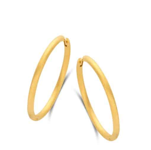 SPIRIT ICONS BALANCE HOOP 30MM FORGYLDT SØLV - 42492
