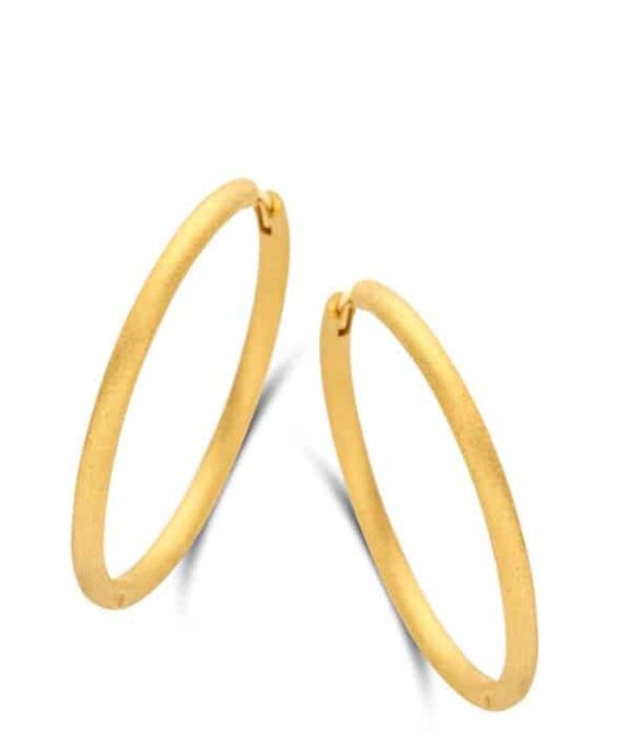 SPIRIT ICONS BALANCE HOOP 30MM FORGYLDT SØLV - 42492