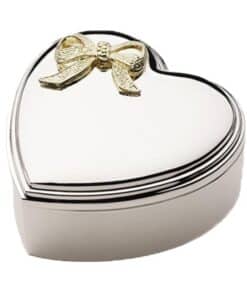 NOA KIDS SMYKKESKRIN FORKROMET MED FORGYLDT SLØJFE 12X12 CM - 97015483472