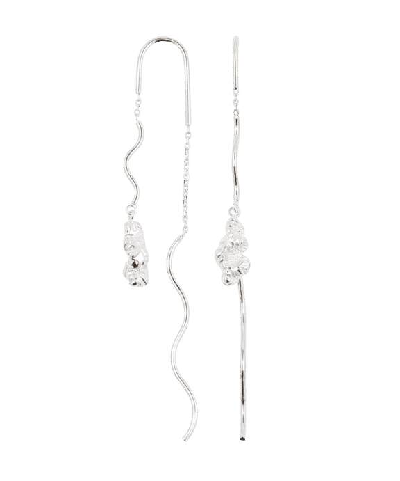 CAMILLE BRINCH BLUSH CRUSH EARLINES ØREHÆNGER SØLV - BCRE