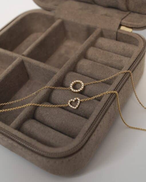 CHRISTOFFERSEN JEWELLERY ARMBÅND 14 KARAT GULD HJERTE MED 0,07 CARAT BRILLANTER - 9000152 - Image 4