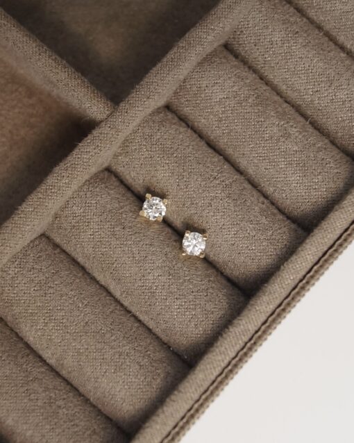 CHRISTOFFERSEN JEWELLERY EVA ØRESTIKKER 14 KARAT GULD MED 2 X 0,20 CARAT BRILLANT – 3000162 - Image 2