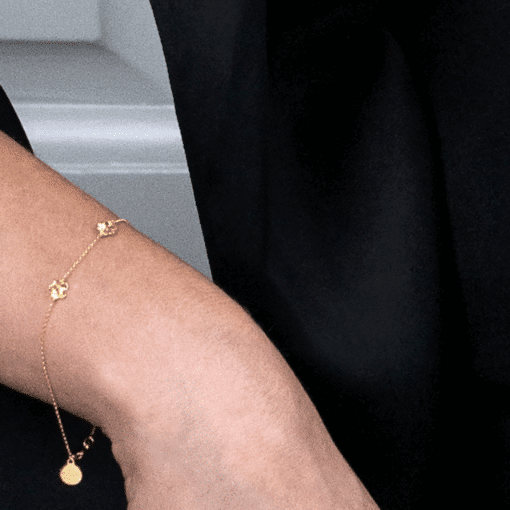 FLORA DANICA FORGLEMMIGEJ ARMBÅND FORGYLDT SØLV - FMN-BR-G - Image 2