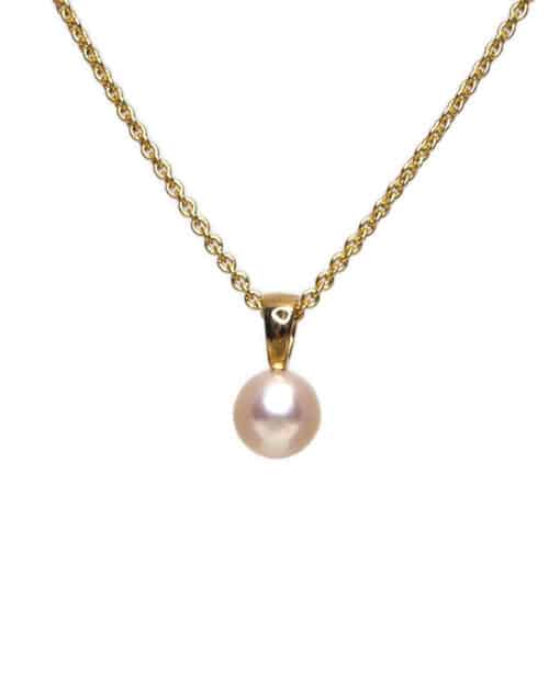 CHRISTOFFERSEN JEWELLERY FERSKVANDSPERLE VEDHÆNG 8 KARAT GULD – 4001528-3