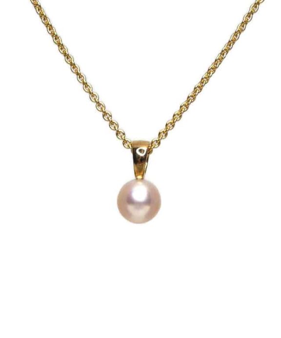 CHRISTOFFERSEN JEWELLERY FERSKVANDSPERLE VEDHÆNG 8 KARAT GULD – 4001528-3