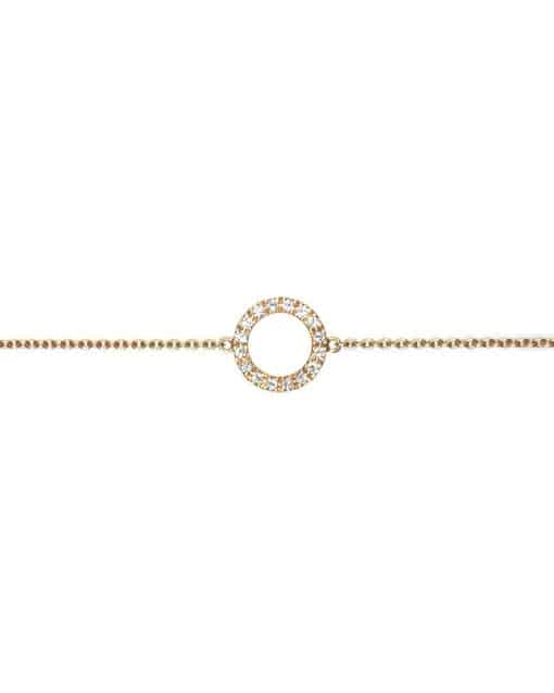 CHRISTOFFERSEN JEWELLERY ARMBÅND 14 KARAT GULD CIRKEL MED 0,13 CARAT BRILLANTER - 9000158 - Image 3