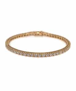 CHRISTOFFERSEN JEWELLERY TENNISARMBÅND 14 KARAT GULD MED 5,31 CARAT BRILLANTER - 9000016