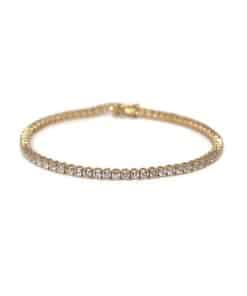 CHRISTOFFERSEN JEWELLERY TENNISARMBÅND 14 KARAT GULD MED 3,54 CARAT BRILLANTER – 9000011