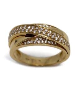 CHRISTOFFERSEN JEWELLERY RING 14 KARAT GULD MED 0,57 CARAT BRILLANTER - 5000454