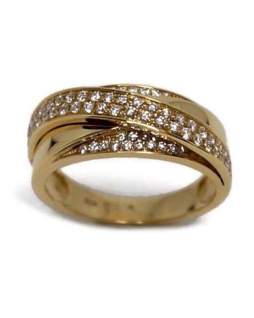 CHRISTOFFERSEN JEWELLERY RING 14 KARAT GULD MED 0,57 CARAT BRILLANTER - 5000454