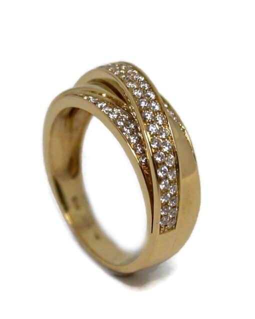 CHRISTOFFERSEN JEWELLERY RING 14 KARAT GULD MED 0,57 CARAT BRILLANTER - 5000454 - Image 2
