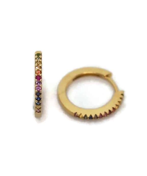 CHRISTOFFERSEN JEWELLERY RAINBOW CREOL 14 KARAT GULD – 3770942-77