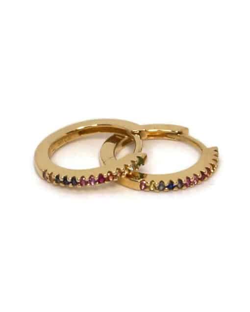 CHRISTOFFERSEN JEWELLERY RAINBOW CREOL 14 KARAT GULD – 3770942-77 - Image 2