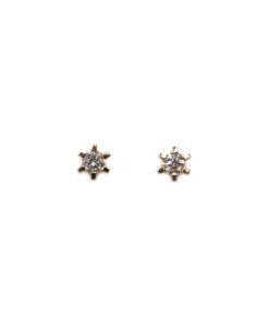CHRISTOFFERSEN JEWELLERY CARLA ØRESTIKKER 14 KARAT GULD MED 2 X 0,20 CARAT BRILLANT – 3000168